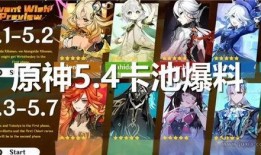 原神最新卡池以及下个版本爆料,神秘角色降临，卡池大揭秘！